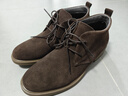 他她（TATA）男士靴耐磨舒適復古時(shí)尚沙漠靴加絨皮翻毛男靴休閑皮鞋VVX03DD2 啡色 41 曬單實(shí)拍圖