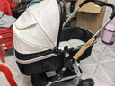 紐貝耳newber嬰兒車(chē) 嬰兒推車(chē) 嬰兒車(chē)0-3歲用折疊可坐可躺帶減震 可換向 黑白 防風(fēng)保暖罩+防蚊罩+護脊板 曬單實(shí)拍圖