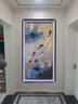 軒尼匠心九魚(yú)上游玄關(guān)裝飾畫(huà)刺繡掛畫(huà)新中式山水蘇繡畫(huà)高端客廳走廊過(guò)道畫(huà) 黑胡桃實(shí)木九魚(yú)荷花 160*80 高端框 曬單實(shí)拍圖