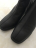 百麗優(yōu)雅時(shí)裝靴女24冬商場(chǎng)同款真皮短靴3LI40DD4 黑色-單里 36 曬單實(shí)拍圖