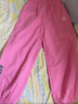 ASK JUNIOR兒童女童2026春褲子側邊割線(xiàn)貼標防蚊褲運動(dòng)褲束腳跑步褲 深粉160 曬單實(shí)拍圖