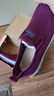 WVNE老北京布鞋女春秋中老年舒適媽媽鞋一腳蹬平底單鞋防滑軟底奶奶鞋 626紫色 【春秋款 】 41 曬單實(shí)拍圖