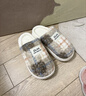 樸西棉拖鞋女士居家拖鞋秋冬男毛拖鞋保暖抗菌情侶拖鞋 水霧藍 37-38 曬單實(shí)拍圖