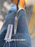棉致加絨加厚直筒牛仔褲子女秋冬季新款梨形小個(gè)子顯瘦闊腿休閑褲 11深藍色【加絨高品質(zhì)】 L 105-115斤 曬單實(shí)拍圖