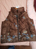 雪中飛羽絨服女25冬季新款加厚無(wú)帽羽絨背心媽媽裝咖啡色XL 曬單實(shí)拍圖