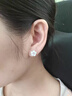 胖東來(lái)品質(zhì)櫻花耳釘女純銀耳環(huán)S999足銀日韓版首飾輕奢S925銀耳飾 櫻花耳釘(粉色)純銀一對+證書(shū) 曬單實(shí)拍圖