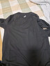 亞瑟士亞瑟士童裝秋季彈力颶風(fēng)秒干衣吸濕速干拼色長(cháng)袖T恤 9000黑色 170 曬單實(shí)拍圖