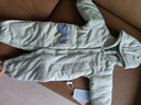 童泰（TONGTAI）嬰兒連體衣冬季純棉夾棉寶寶衣服新生兒連帽哈衣爬服綠色73cm 曬單實(shí)拍圖