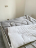 浪莎（langsha）羊羔絨被子冬季被芯180x200cm四季通用冬被加絨毛毯墊被褥子棉被 羊羔絨-紳士灰 【高克重雙面絨 親膚抗菌】 180x220cm冬被-重約6斤 曬單實(shí)拍圖