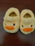 幸?，旣悾–heerful Mario）小鴨兒童拖鞋男童冬季保暖家居寶寶棉拖鞋包跟室內幼兒女童毛拖鞋 曬單實(shí)拍圖