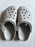 卡駱馳（CROCS）洞洞鞋貝雅男鞋女鞋輕便耐磨一腳蹬拖鞋休閑鞋|10126 卵石色-2V3 39 (240mm) 曬單實(shí)拍圖