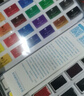 魯本斯卡洛林24色固體水彩顏料套裝 大體積濃縮便攜水粉色彩顏料 兒童初學(xué)美術(shù)工具010901108 曬單實(shí)拍圖