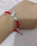 曼禾S990銀情侶手鏈一對男女紅繩手串首飾跨新年生日禮物送男女生朋友 曬單實(shí)拍圖