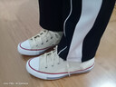 匡威（Converse）官方 All Star男女簡(jiǎn)約休閑板鞋高幫鞋小白鞋159484C 159484C 37.5 曬單實(shí)拍圖