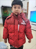 哈羅小黃鴨HAL.DUCK兒童羽絨棉服男童女童冬季加厚0-16歲小學(xué)生保暖棉襖外套3歲2歲1 紅色 110 曬單實(shí)拍圖