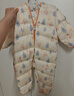 英氏（YEEHOO）兒童羽絨服秋冬納米抗菌輕薄款嬰兒羽絨服連體衣超韌絨 林中雪人 90 cm-充絨量51g-建議1-2歲 曬單實(shí)拍圖