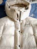 坦博爾泡芙羽絨服女士短款連帽廓形冬季保暖外套5530338Z 珍珠米白165 曬單實(shí)拍圖