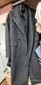 鴨鴨【鎏金系列】大衣羽絨服女中長(cháng)款2025冬季防寒風(fēng)衣氣質(zhì)毛呢外套SY 灰色 （兩件套） S 曬單實(shí)拍圖