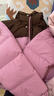 安奈兒童裝男女童中長(cháng)款羽絨服2025冬新款 藝術(shù)粉 150 曬單實(shí)拍圖
