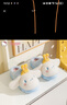 Hello Kitty女童棉拖冬季兒童室內家居鞋小孩保暖親子拖鞋 玉桂狗藍 33/34碼  曬單實(shí)拍圖
