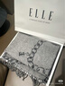 ELLE【禮盒裝】100%羊毛圍巾女士雙面秋冬加厚保暖披肩圍脖禮物 曬單實(shí)拍圖