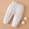 棉谷朵幼兒童裝手工純棉花棉褲男女寶寶加厚保暖秋冬季居家嬰兒棉長(cháng)褲子 灰色條紋 130cm 曬單實(shí)拍圖