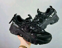 FILA 斐樂(lè )貓爪鞋4代男鞋復古老爹鞋時(shí)尚休閑運動(dòng)鞋透氣厚底鞋貓爪6 黑-BK （貓爪4） 41 曬單實(shí)拍圖
