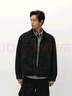 森馬（Semir）夾克男冬寬松美式復古水洗牛仔外套時(shí)尚棉服拉鏈開(kāi)衫103724108103 曬單實(shí)拍圖