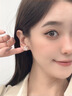 Jay 2025新款仿貓眼石四葉草耳釘女耳釘送女友生日禮物 曬單實(shí)拍圖
