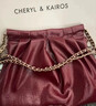 CHARLES&KEITH子母鏈條大容量流浪包托特包單肩斜挎包女包生日禮物CK2-40671449 【L號】Burgundy葡萄酒紅色 L 曬單實(shí)拍圖