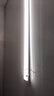 工百利 一體化LED燈管 三防凈化燈管雙端供電加支架全套長(cháng)條形燈日光燈鋁殼1.2米白光6500K 曬單實(shí)拍圖