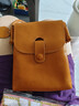 ANDSEEYOU品牌 手機袋女 牛皮輕便斜挎小包 休閑真皮單肩包 隨身迷你小背包 棕黃色 曬單實(shí)拍圖