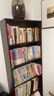 家逸實(shí)木書(shū)架落地置物架客廳書(shū)柜儲物柜一體靠墻組合柜收納柜展示柜子 曬單實(shí)拍圖