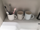 FaSoLa漱口杯防霉抗菌食品級家用刷牙杯洗漱杯子情侶牙刷杯牙缸杯 朝暮抗菌口杯 雪域白*1 曬單實(shí)拍圖