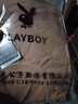 花花公子（PLAYBOY）純棉長(cháng)袖t恤男秋冬款圓領(lǐng)男士德絨衛衣男休閑寬松打底衫上衣潮流T 駝色 7729【春秋款】 L 170 建議120-135斤 曬單實(shí)拍圖