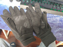 回力保暖手套男女士秋冬季騎行露指可觸屏加絨防寒風(fēng)外賣(mài)騎行防滑手套 曬單實(shí)拍圖