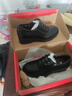 啄木鳥(niǎo)媽媽鞋子春秋2025新款中老年平底女鞋軟皮軟底女單鞋舒適坡跟皮鞋 362黑色 35 曬單實(shí)拍圖