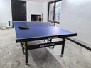 雙魚（DOUBLE FISH） 乒乓球桌室內(nèi)可折疊移動式乒乓球臺家用訓(xùn)練比賽標(biāo)準(zhǔn)乒乓球案子 226B-藍面22MM 曬單實拍圖