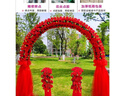 婚慶花門(mén)絹花拱門(mén)開(kāi)業(yè)彩門(mén)結婚門(mén)口拱門(mén)裝飾花架婚禮布置鐵藝道具 拱形全紅色 曬單實(shí)拍圖