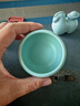 東道汝窯河南非遺 茶杯陶瓷功夫茶具主人杯汝瓷天青色福緣杯禮盒裝 2023卯兔款 曬單實(shí)拍圖