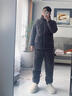浪莎睡衣男三層夾棉保暖冬季特厚抗寒珊瑚絨男士家居服外穿兩件套裝 曬單實(shí)拍圖