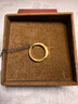 金至尊（3DG Jewellery）黃金戒指光面活口999足金戒指結婚三金男女款生日禮物計價(jià) 女款-金重4.50克（以實(shí)際克重多退少補） 曬單實(shí)拍圖