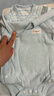 素羽佳suyujia新生嬰兒包屁衣秋冬打底加厚純棉內搭寶寶衣服保暖睡衣春連體哈衣 斜襟淺藍-兩件裝 66cm (建議身高53-60cm13斤內) 曬單實(shí)拍圖