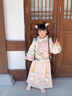安妮優(yōu)兒（Anneyol）馬面裙女童漢服冬季2025新款古裝兒童秋冬裝國風(fēng)加厚旗袍裙拜年服 粉色 130 曬單實(shí)拍圖