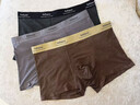貓人（MiiOW）保暖加絨男士?jì)妊澞锌铍p面磨毛發(fā)熱加厚抗寒平角褲高端四角短褲衩 霧綃白+風(fēng)沙黃+土陶棕【暖感磨毛 10A抑菌】  3條 3XL 150-170斤 曬單實(shí)拍圖