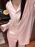 Virginia's Dreams真絲睡衣女生日禮物春秋新款長(cháng)袖純色桑蠶絲家居服禮盒套裝送閨蜜 淺粉【長(cháng)袖長(cháng)褲】 楊冪綜藝同款 M 【100-120斤】 曬單實(shí)拍圖