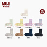 MUJI女式 使用具有光澤感的棉線(xiàn)編織合腳直角短襪襪子 DAJ65C4S 米白色 23-25cm/36-40碼 曬單實(shí)拍圖