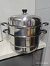 蘇泊爾（SUPOR） 蒸鍋304不銹鋼雙層復底湯鍋二層蒸籠家用大容量電磁爐燃氣灶通用 EZ28BS04- 2層 28cm 曬單實(shí)拍圖