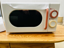 美的小滋味系列微波爐變頻家用小型奶油風(fēng)百搭復古轉盤(pán)式一級能效低頻輕音20L預制菜加熱（M2H1） 曬單實(shí)拍圖