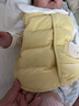童泰（TONGTAI）嬰兒羽絨馬甲冬季寶寶衣服兒童上衣男童女童鴨絨坎肩黃色73cm 曬單實(shí)拍圖